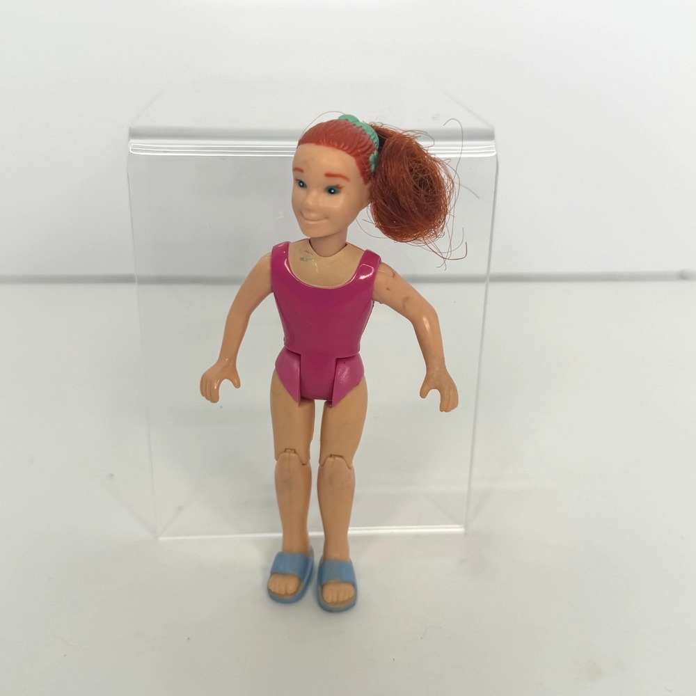 Fisher Price Loving Family Dollhouse Swimming Suit Hot Tub Red Hair Girl Rare